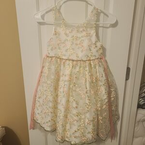 Floral Embroidered Kids Dress